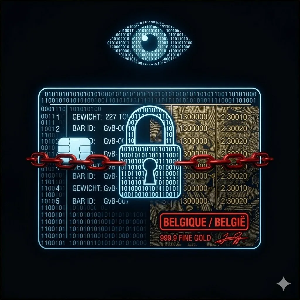 Œil numérique au-dessus d’un cadenas et de code binaire